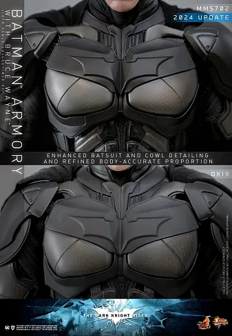 Фигурка Hot Toys MMS702 Dark Knight Rises - Batman Armory w Bruce Wayne Set 1/6