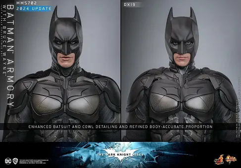Фигурка Hot Toys MMS702 Dark Knight Rises - Batman Armory w Bruce Wayne Set 1/6