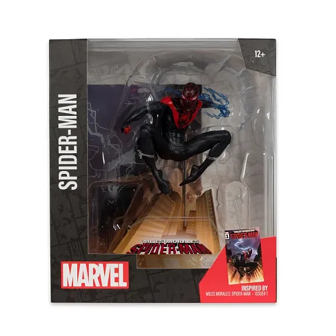 Фигурка Miles Morales Spider-Man №1 — McFarlane Toys 1/10 Posed Figure w Scene