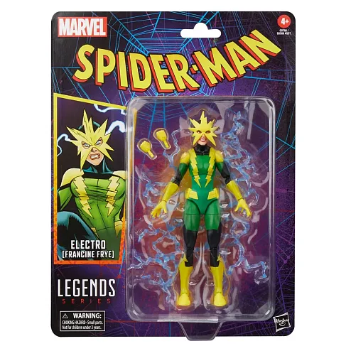 Фигурка Electro Francine Frye — Hasbro Marvel Legends Spider-Man Figure