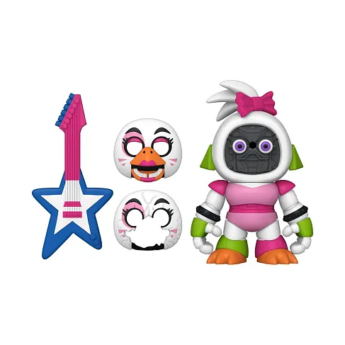 Фигурка Security Breach Montgomery Gator Glamrock Chica Snap Mini-Figure —Funko Five Nights at Freddys