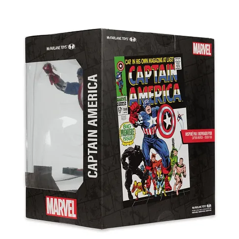 Фигурка Captain America 100 — McFarlane Toys 1/10 Posed Figure w Scene