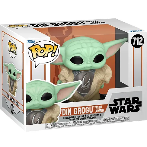 Фигурка Mandalorian Din Grogu w Armor — Star Wars Funko Pop! Vinyl 712