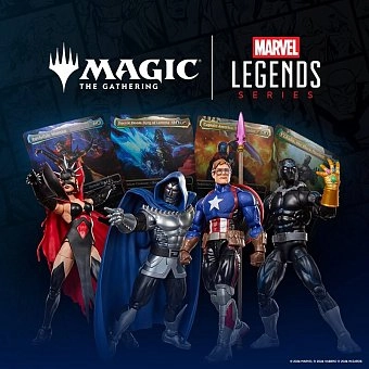 Hasbro запускает вторую серию коллаба Magic the Gathering и Marvel Legends