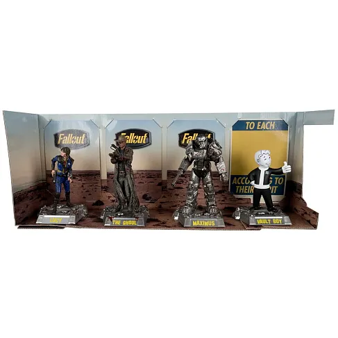 Фигурка Fallout Lucy Maximus The Ghoul and Vault Boy — McFarlane Toys Movie Maniacs Posed Figure 4-Pack