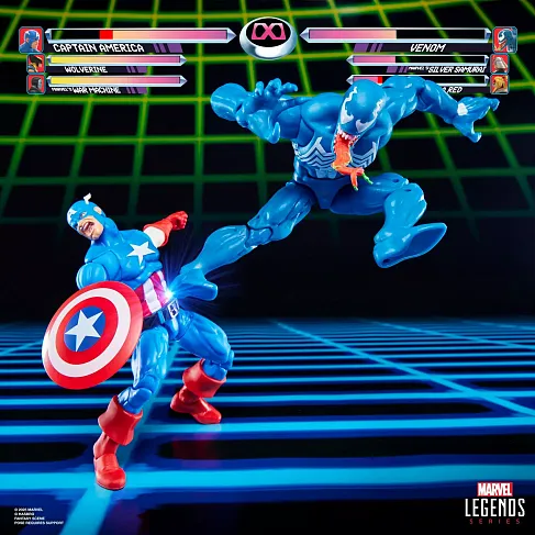 Фигурки Captain America vs Venom — Hasbro Marvel Legends Gamerverse