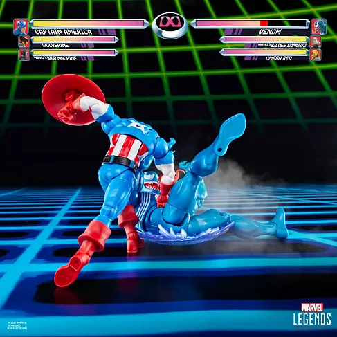 Фигурки Captain America vs Venom — Hasbro Marvel Legends Gamerverse