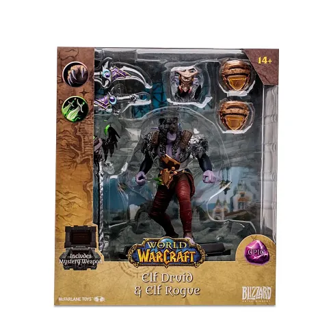 Фигурка Elf Druid Rogue Epic — McFarlane Toys World of Warcraft Figure