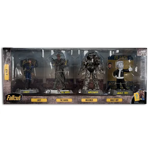 Фигурка Fallout Lucy Maximus The Ghoul and Vault Boy — McFarlane Toys Movie Maniacs Posed Figure 4-Pack