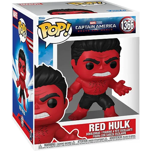 Фигурка Captain America Brave New World Red Hulk Super 6-Inch — Funko Pop! Vinyl 1366