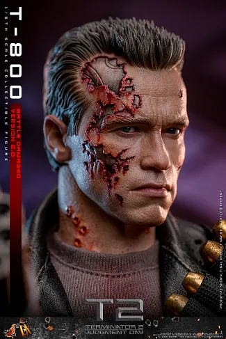 Фигурка Terminator 2 DX46 — Hot Toys Battle Damaged T-800V2 1/6