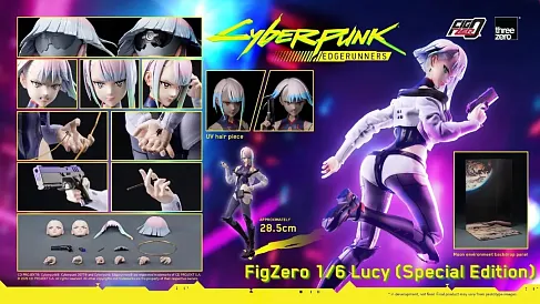 Фигурка Cyberpunk Edgerunners Lucy — ThreeZero 1/6