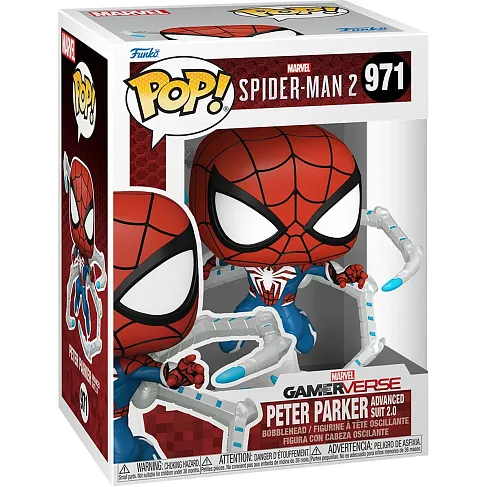 Фигурка Спайдермен — Funko Spider-Man 2 Game Peter Parker Advanced Suit 2.0 Pop! Vinyl 971