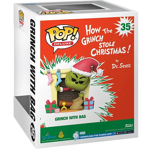 Фигурка Grinch w Bag Deluxe — How Grinch Stole Christmas Funko Pop! Vinyl 35