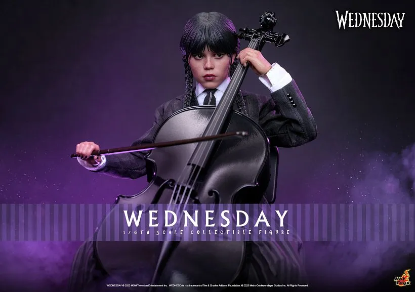 Разгадай тайны Семейки Аддамс с новой фигуркой Уэнсдей от Hot Toys Разгадай тайны Семейки Аддамс с новой фигуркой Уэнсдей от Hot Toys