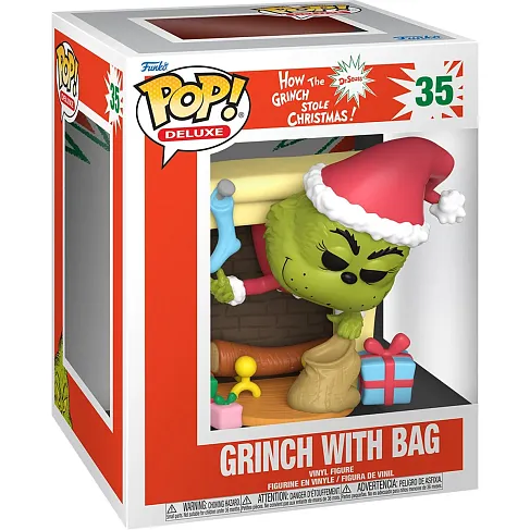 Фигурка Grinch w Bag Deluxe — How Grinch Stole Christmas Funko Pop! Vinyl 35