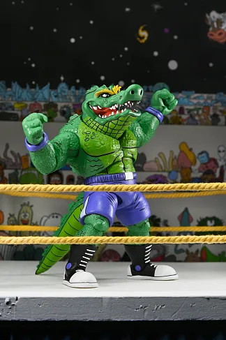 Фигурка Stump Wrestling Leatherhead — Neca Teenage Mutant Ninja Turtles Archie Comics