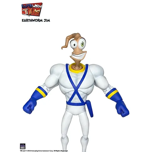 Фигурка Червяк Джим — Earthworm Jim Body and Head Parts Set Figure