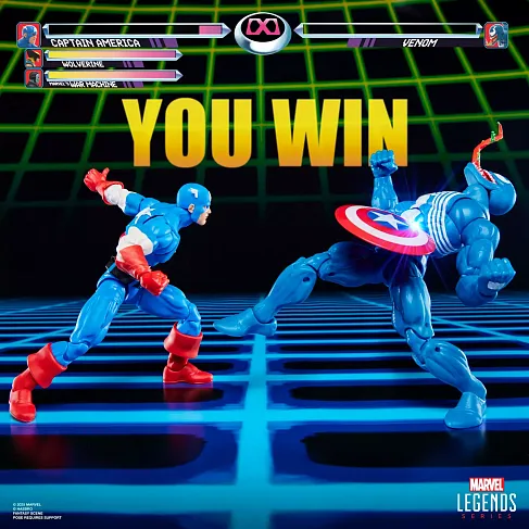 Фигурки Captain America vs Venom — Hasbro Marvel Legends Gamerverse