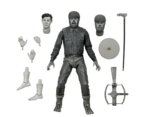 Фигурка Wolf Man — Neca Universal Monsters Ultimate Black White