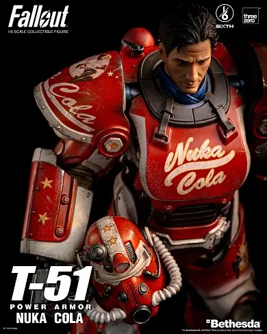 Фигурка Fallout — ThreeZero T-51 Nuka Cola Power Armor 1/6