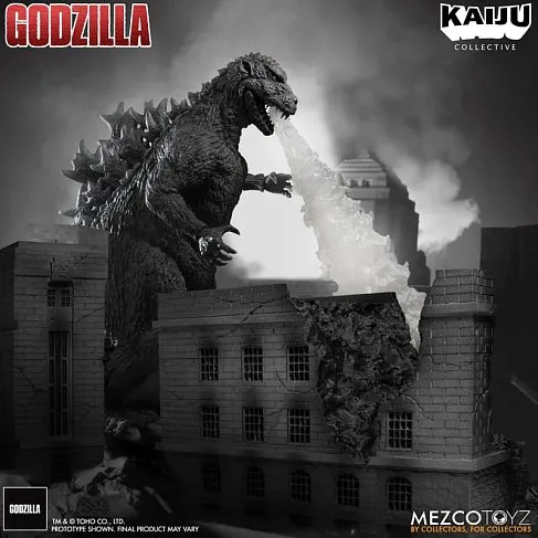 Фигурка Godzilla 1954 Black White Edition — Mezco Kaiju Collective