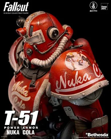 Фигурка Fallout — ThreeZero T-51 Nuka Cola Power Armor 1/6