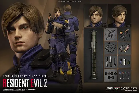 Фигурка Leon S Kennedy — Dam Toys Resident Evil 2 1/6 Classic ver